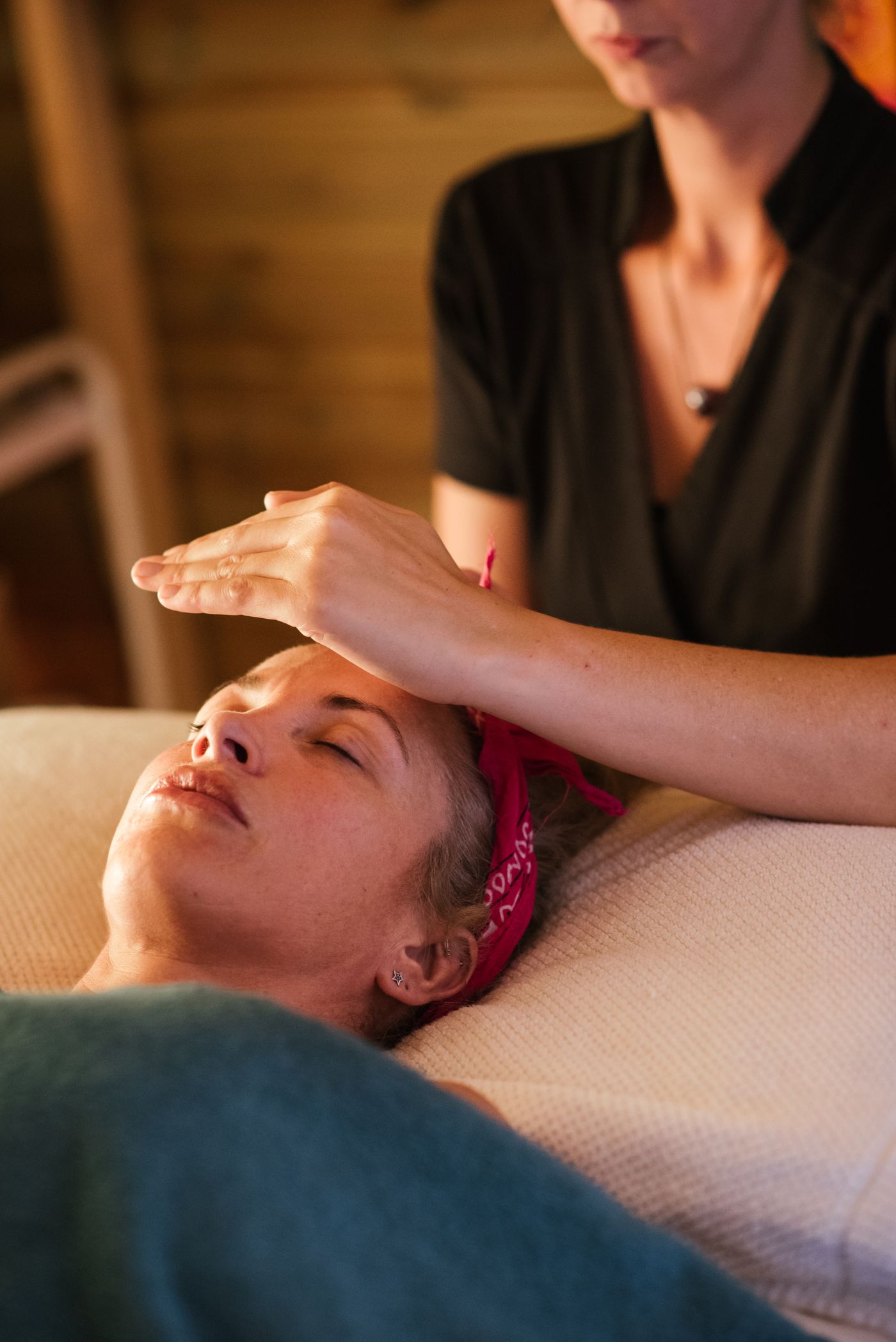 Energetische behandeling met handoplegging
