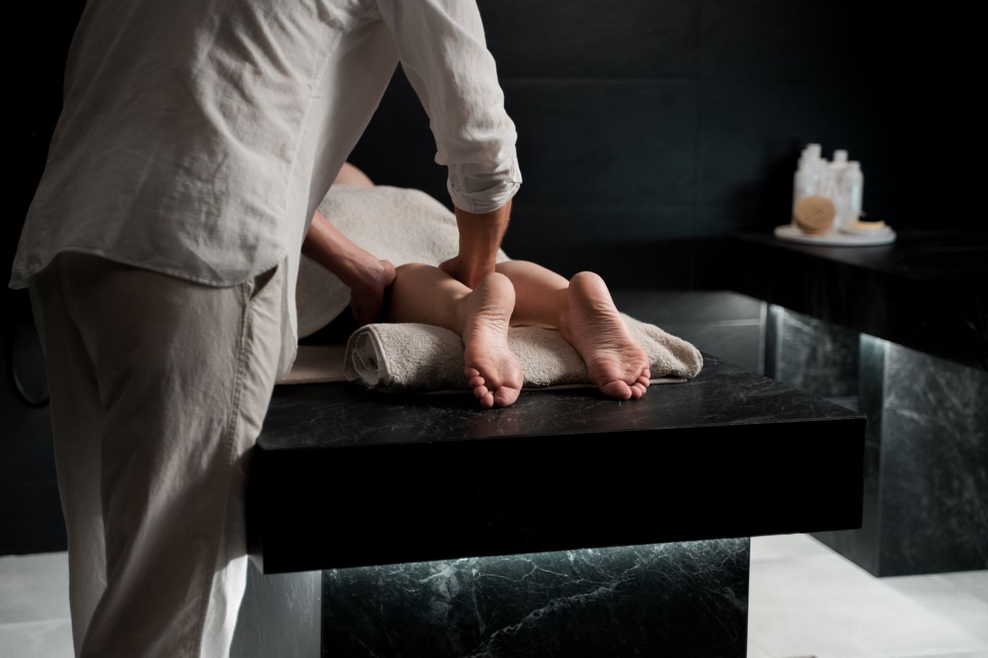 Massage met voetreflex
